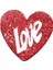 Strafor Kalp Kırmızı Love 13 cm x 13 cm 1