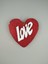 Strafor Kalp Kırmızı Love 13 cm x 13 cm 2