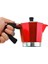 Kırmızı 6 Kişilik Moka Pot Moca Pot Mocha Pot 4