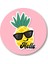 Ananas Sticker Etiket 3x3 cm 20li 1