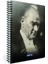 Atatürk Spiralli Sert Kapaklı Defter 17x24-120 Yaprak Kareli 2