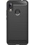 Xiaomi Redmi Y3 Brushed Carbon Fiber Silikon Kılıf - Siyah 1
