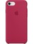 Apple iPhone 7/8 Kamelya (Camellia) Silikon Kılıf Kauçuk Arka Kapak Gül Kırmızısı 1