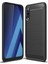 Samsung Galaxy A70 Brushed Carbon Fiber Silikon Kılıf - Siyah 2