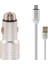 Metal Micro USB Araç Hızlı Şarj Aleti Cihazı 2.4A 1
