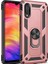 Samsung Galaxy A10 Kılıf SM-A105F Yüzüklü Standlı Tank Silikon + Kırılmayan Nano Cam 1