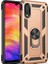Samsung Galaxy A10 Kılıf SM-A105F Yüzüklü Standlı Tank Silikon + Kırılmayan Nano Cam 1