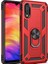 Samsung Galaxy A10 Kılıf SM-A105F Yüzüklü Standlı Tank Silikon + Kırılmaz Cam 1
