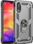 Samsung Galaxy A10 Kılıf SM-A105F Yüzüklü Standlı Tank Silikon + Kırılmaz Cam 1