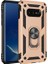 Samsung Galaxy S10e Kılıf SM-G970F Yüzüklü Standlı Tank Silikon + 5D Tam Ekran Koruyucu Cam 1