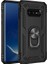 Samsung Galaxy S10e Kılıf SM-G970F Yüzüklü Standlı Tank Silikon + 5D Tam Ekran Koruyucu Cam 1