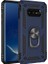 Samsung Galaxy S10e Kılıf SM-G970F Yüzüklü Standlı Tank Silikon + 5D Tam Ekran Koruyucu Cam 1