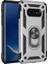 Samsung Galaxy S10e Kılıf SM-G970F Yüzüklü Standlı Tank Silikon + 5D Tam Ekran Koruyucu Cam 1