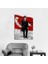 Türk Bayrağı ve Kalpaklı Atatürk Kanvas Tablo 1