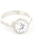 925 Ayar Gümüş 17 Carat Tektaş Yüzük 4