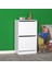 Adore Flat Duo 2 Katlı Ayakkabılık Dolabı - Beyaz 2