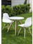 Beyaz Eames Sandalye 4 Adet Cafe Balkon Mutfak Sandalyesi 5