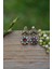 Jewellery Yakut Ve Zirkon Taşlı Bayan Otantik Küpe 1
