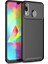 Samsung Galaxy M20 Maxy Serisi Carbon Fiber Silikon TPU Kılıf Siyah 1
