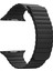 Apple Watch Uyumlu Series 2 42 mm Twist Leather Loop Kordon Siyah 2