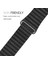 Apple Watch Uyumlu Series 2 42 mm Twist Leather Loop Kordon Siyah 3