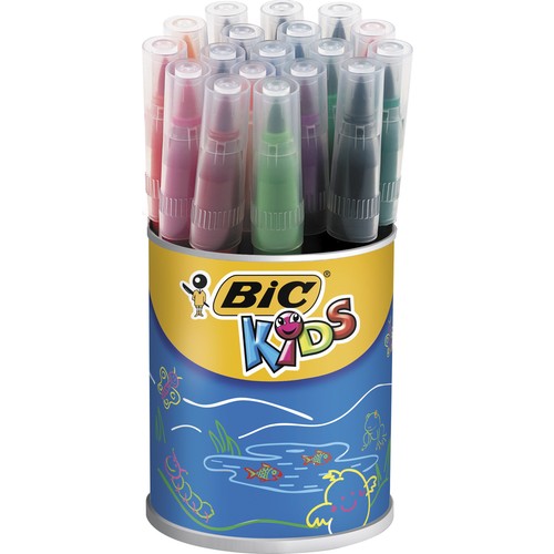 Bic Kids Visaquarelle Fırça Uçlu Keçeli Boya Kalemi 18 Renk Kavanoz