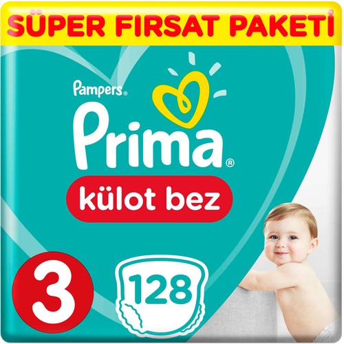 Prima Külot Bebek Bezi 3 Beden 128 Adet Midi Süper Fırsat Paketi Prima Külot Bebek Bezi 3 Beden 128 Adet Midi Süper Fırsat Paketi
