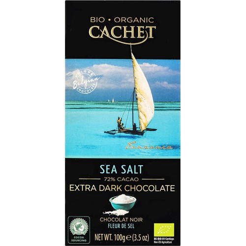 Cachet Bio Organik Deniz Tuzlu Belçika Bitter Çikolata 72 Fiyatı
