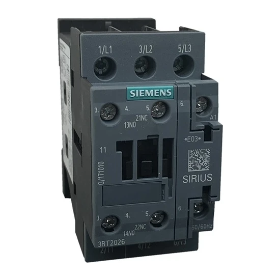 Siemens Üç Fazlı Sırıus Kontaktör Dc24V Bobinli 11Kw 1No+1Nc 25A