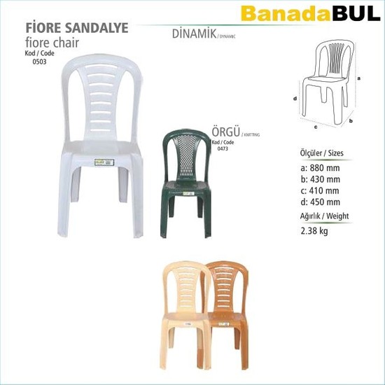 Banadabul Fiore Plastik Sandalye Dinamik Beyaz Fiyatı Banadabul Fiore Plastik Sandalye Dinamik Beyaz Fiyatı