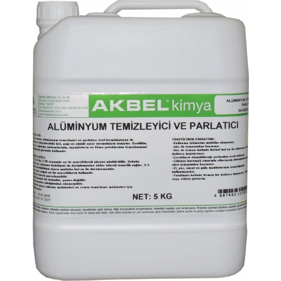 Akbel Alüminyum Temizleyici 5 Kg