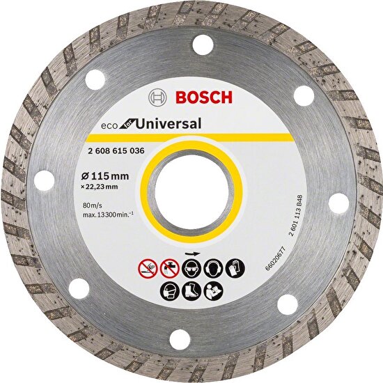 Bosch Yapı Malzemeleri Elmas Kesme Diski 115 mm