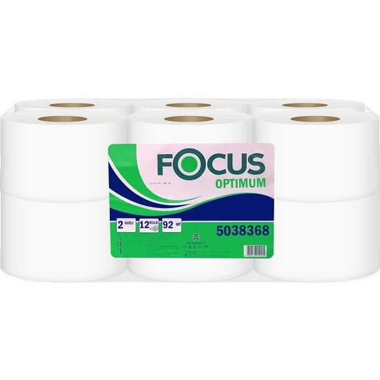Focus Optimum Mini Jumbo Tuvalet Kağıdı 92 mt Koli Içi 12 Rulo
