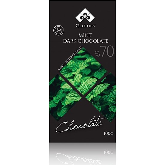 Glories Naneli Bitter Çikolata 70 Kakao 100 gr Fiyatı