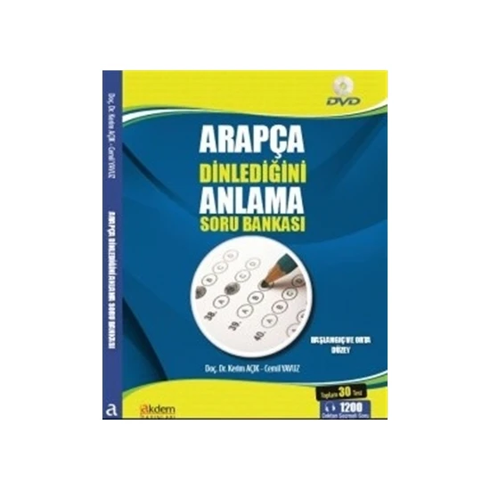 Akdem Yayınları Arapça Dinlediğini Anlama Soru Bankası - Kerim Açık