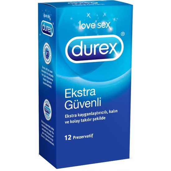 Durex Ekstra Güvenli 12'li Prezervatif