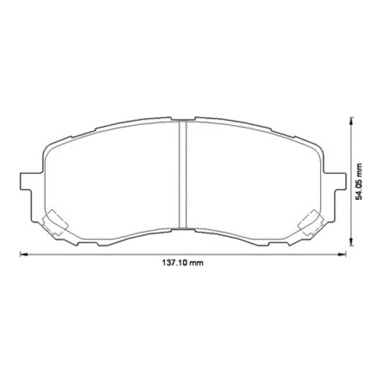Mga Balata Fren Ön Subaru Impreza 0012 1.5 Mga 55421