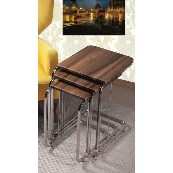 Renk Mobilya Tekerlekli Mdf Lüx CZigon ServisYanKoltuk Fiyatı