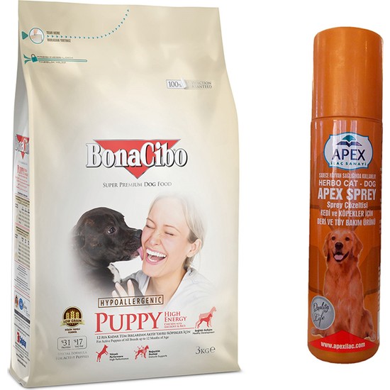Bonacibo Puppy He Yüksek Enerjili Yavru Köpek Maması 3 kg + Fiyatı