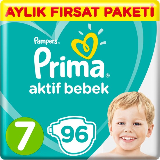 Prima Bebek Bezi Aktif Bebek 7 Bed XX Large Süper Fırsat