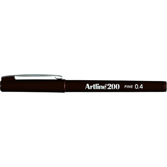 Artline 200 Fineliner 0.4mm Ince Uçlu Yazı ve Çizim Kalemi Koyu Kahverengi