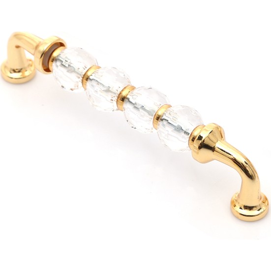 Enfute Kristal Mobilya Kulpu Cam Kulp Altın 128 mm Fiyatı