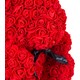Solenzara Flowers 	Teddy Rose Kırmızı Güllü Pembe Kalpli Solmayan Gül 40 cm