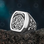 Modasilvers Gümüş La Galibe Illallah (Allah'tan Başka Galip Yok) Yazılı Yüzük