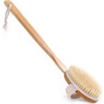 Baysa Doğal At Kılı Banyo Sırt Kesesi Uzun Ahşap Saplı Yumuşak Malzeme ile 41 cm