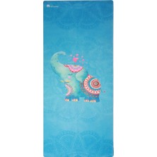 Rebuwo Kaydırmaz 5mm Süet Çocuk Doğal Kauçuk Yoga Mat Pilates Matı Mavi 136 X 62 cm