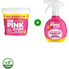 The Pink Stuff Mucizevi Miracle Temizlik Macunu 850 gr + Wash-Up Bulaşık ve Yağ Çözücü Sprey 500 ml