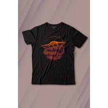 Kendim Seçtim Baby On Board Yoda Star Wars Yeşil Bebek Mandalorian 2 Baskılı Çocuk T-Shirt