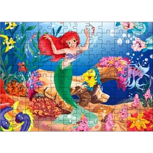 Tablomega Ahşap Mdf Puzzle Yapboz Deniz Kızı ve Balık 120 Parça 25*35 cm