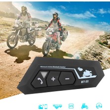 Airstorr BT22 Kask Kulaklık Bluetooth Motosiklet Kulaklık 5.0 Bluetooth Interkom Motorsiklet Kulaklık Airstorr